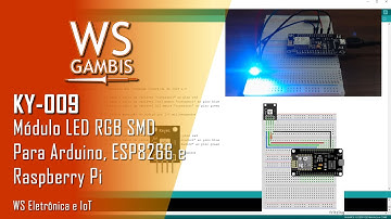 KY-009 - Módulo LED RGB SMD | Arduino e ESP8266 | Kit Arduino 37 em 1 | WS Eletrônica e IoT