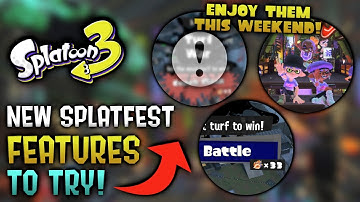 New Splatfest FEATURES To Try This Weekend - Splatoon 3