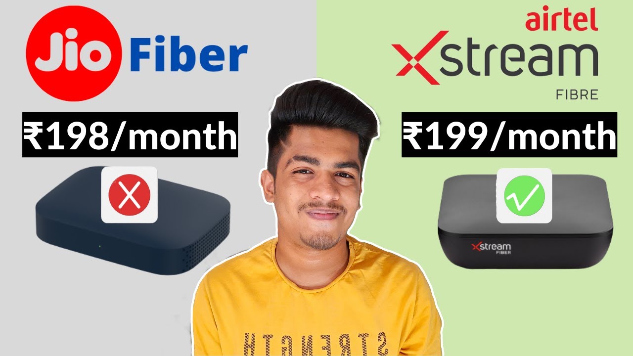 Jio Fiber 198 vs Airtel Fiber 199 Unlimited Data Plan What you should