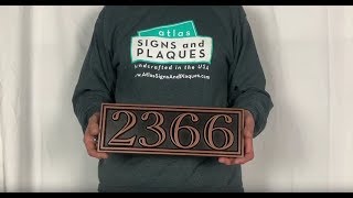 Hesperis Address Plaque- By Atlas Signs and Plaques