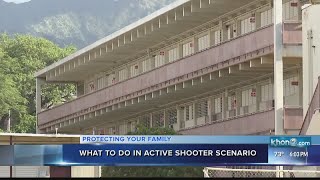 Students advised to 'run, hide, fight' if a shooter comes to school