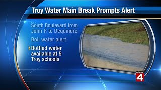 Troy water main break