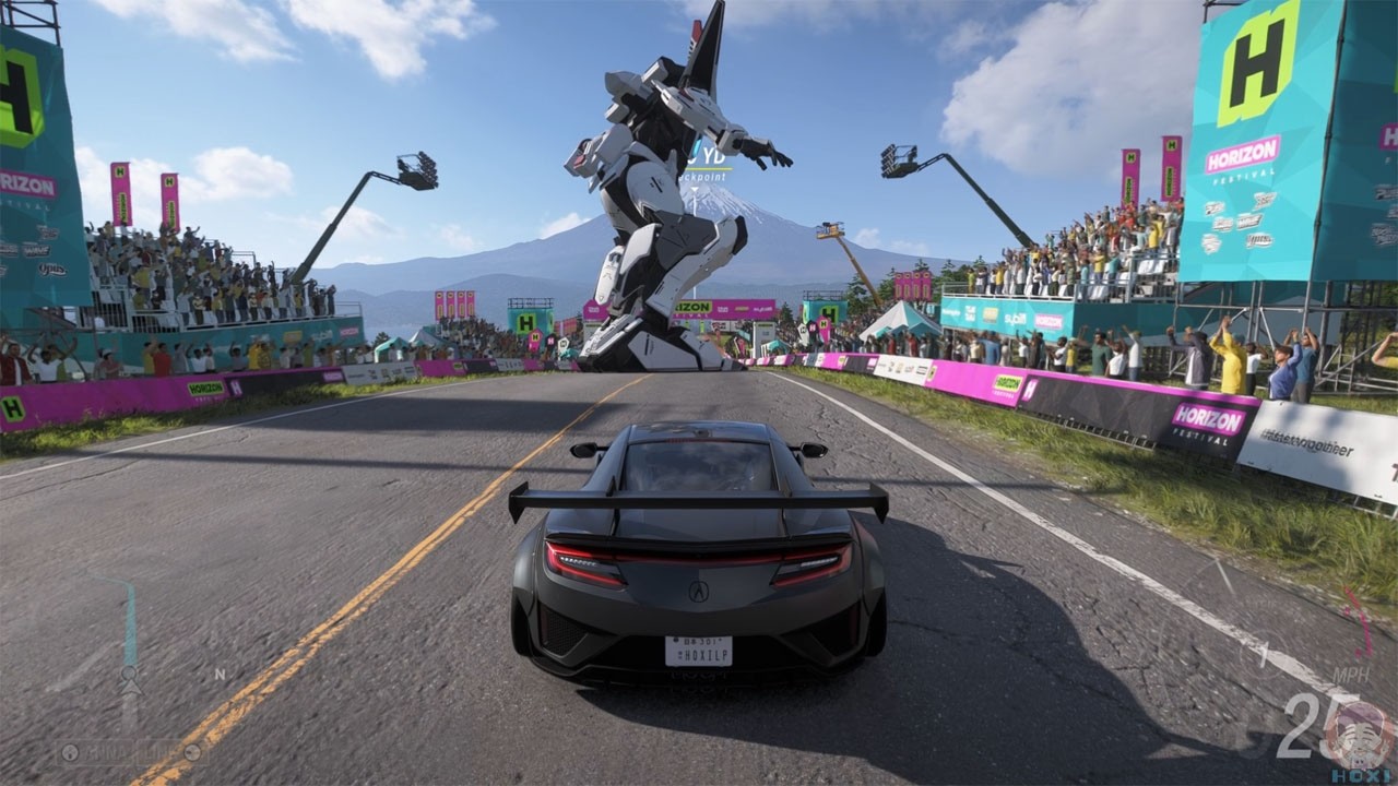 Forza Horizon 6 - Gundam (Chaser Zero) Race - YouTube