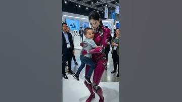 Humanoid Robot at Future Tech Expo | Robot Interacts with Crowd #RobotTech #FutureExpo