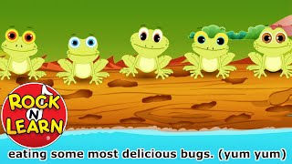 five little speckled frogs with lyrics
