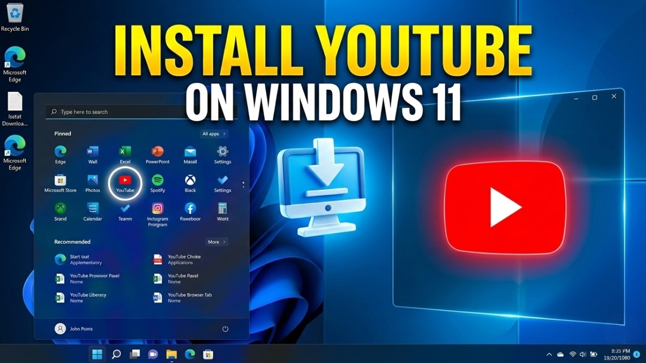 How to Install YouTube App on Windows 11💻 (Official Method) Get YouTube ...