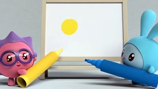 Желтый и синий - Малышарики: Умные Песенки - цвета. Обучающие и развивающие мультики для детей
