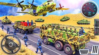 Army Cargo Truck Simulator 3D - US Airplane Vehicle Transporter Truck Driving - Android GamePlay screenshot 5