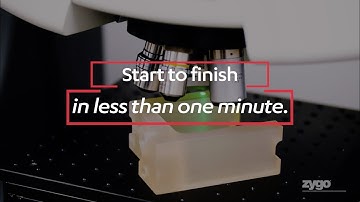 SmartSetup™ Technology on ZYGO  3D Optical Profilers