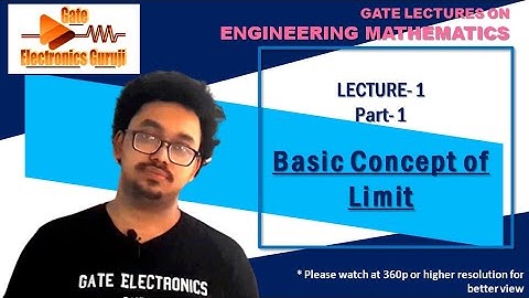 Limit | Lecture 01 (Part 1) | Engineering Mathematics | GATE