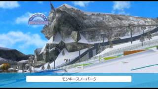 Wii「ゴーバケーション」リゾート紹介スノー昼　プレイ動画