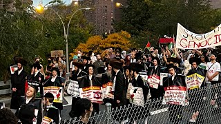 NYC LIVE Protest on Brooklyn Bridge (October 28, 2023)