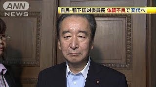 自民・鴨下国対委員長が体調不良で交代へ（13/10/11）