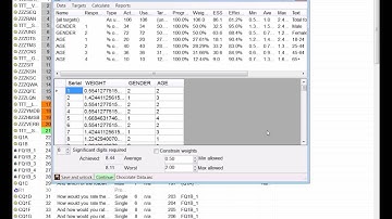 QPSMR Limited - QPSMR Companion Weighting Demo