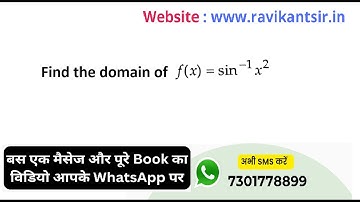 Find the domain of f(x)=sin^-1x^2