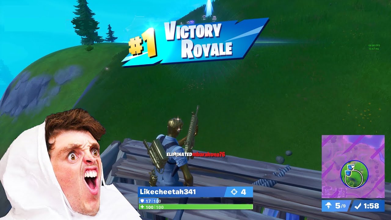 Playing Fortnite until I win - YouTube