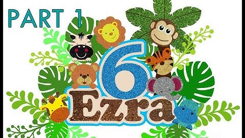 SAFARI CAKE TOPPER DESIGN I SILHOUETTE STUDIO I CAMEO 4 I CROP I TRACE I GLITTER EFFECT I PART 1