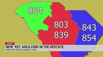 821 area code coming to the Upstate in 2024