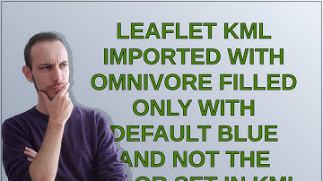 Leaflet KML imported with Omnivore filled only with default blue and not the color set in KML file