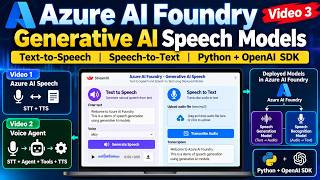 Practical Agentic AI (Python ) | Build a Speech-Capable GenAI App with Azure AI Foundry | OpenAI SDK