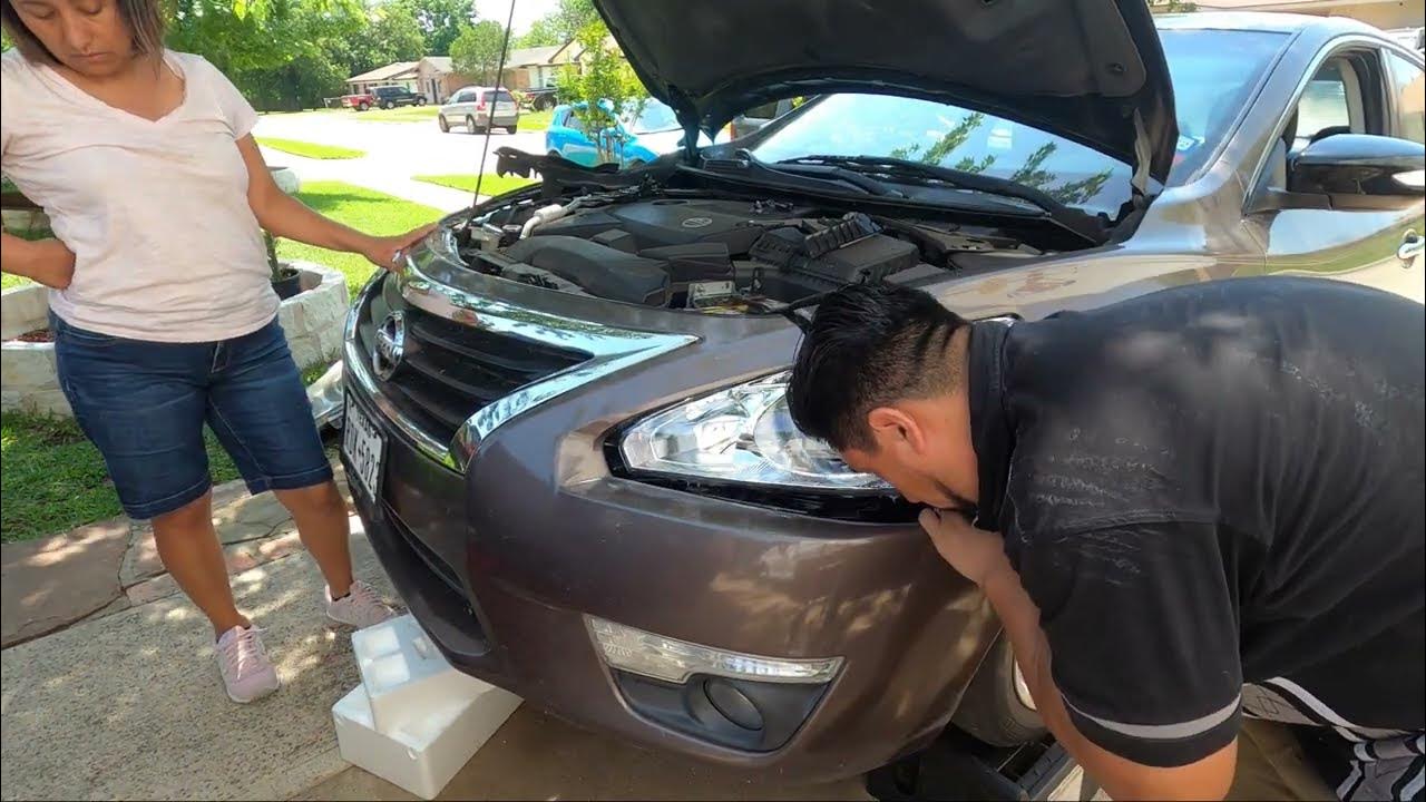 How to change the headlights assembly on a Nissan Altima - YouTube