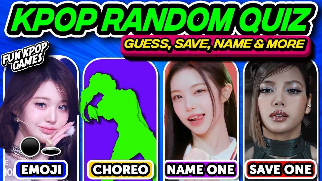 ⭐️ ULTIMATE KPOP RANDOM QUIZ | GUESS THE SONG, SAVE ONE & MORE - FUN KPOP GAMES 2026