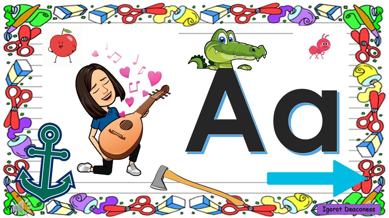 Vowel Letter Aa - Online Lesson for Kindergarten - YouTube