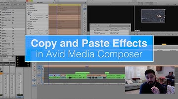 Copy Effects Between Clips in Avid Media Composer