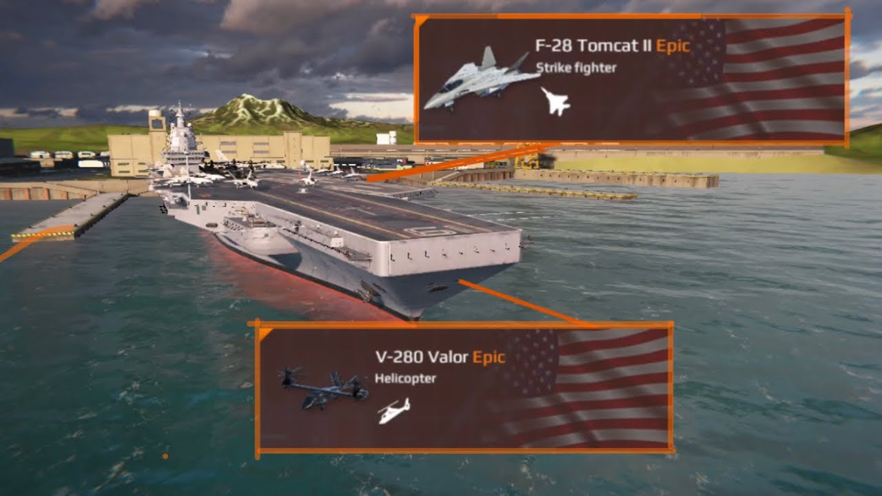 CN Type004 +F-28 TomcatⅡ +V280 Valor=Nice damage -Modern Warships