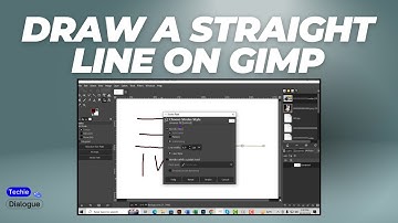 How to Draw a Straight Line on GIMP