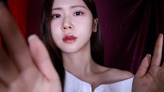 ASMR.sub Touching Your Face To Help You Fall Asleep&Gentle Ear Whispers
