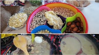 يناير طعام 07 بقوليات سكسوا نسبعا يسوفار من تقاليد الأمازيغ Couscous kabyle a l'occasion de yenayar