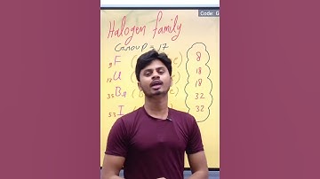 Trick to learn halogen family || #periodictable #periodictabletricks #chemistry by Satendra sir