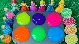 Satisfying Video | 6 Color Slime Balls OF Rainbow Dino PopIt FROM Magic Cup Paint PlayDo & Clay ASMR