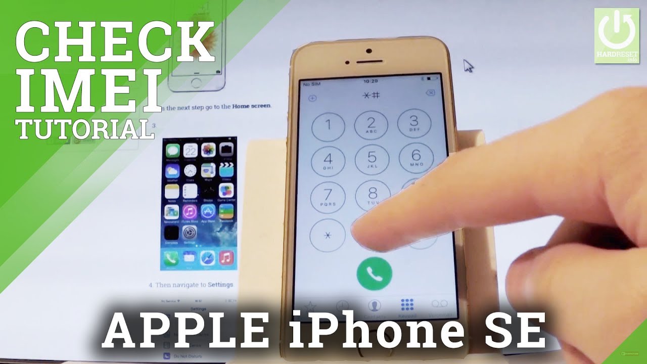How to Check IMEI in APPLE iPhone SE - IMEI Info   Serial Number