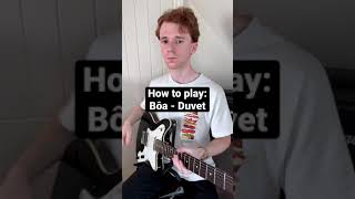 How to play 'Duvet' by Bôa on guitar (TAB) #Shorts
