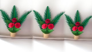 diy home decoration paper rose flowers / make handmade paper rose