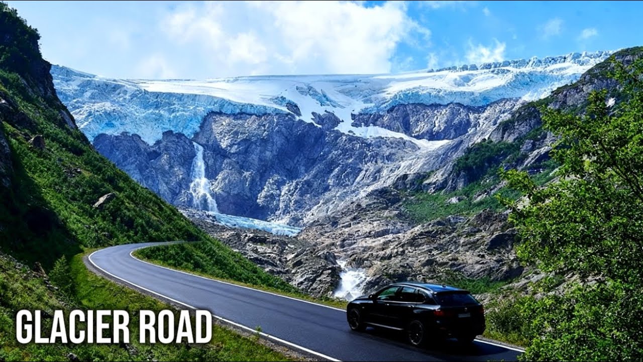 Folgefonna Glacier Road, Norway | 8K Scenic Mountain Drive