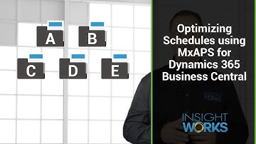 Optimizing Schedules using MxAPS for Dynamics 365 Business Central