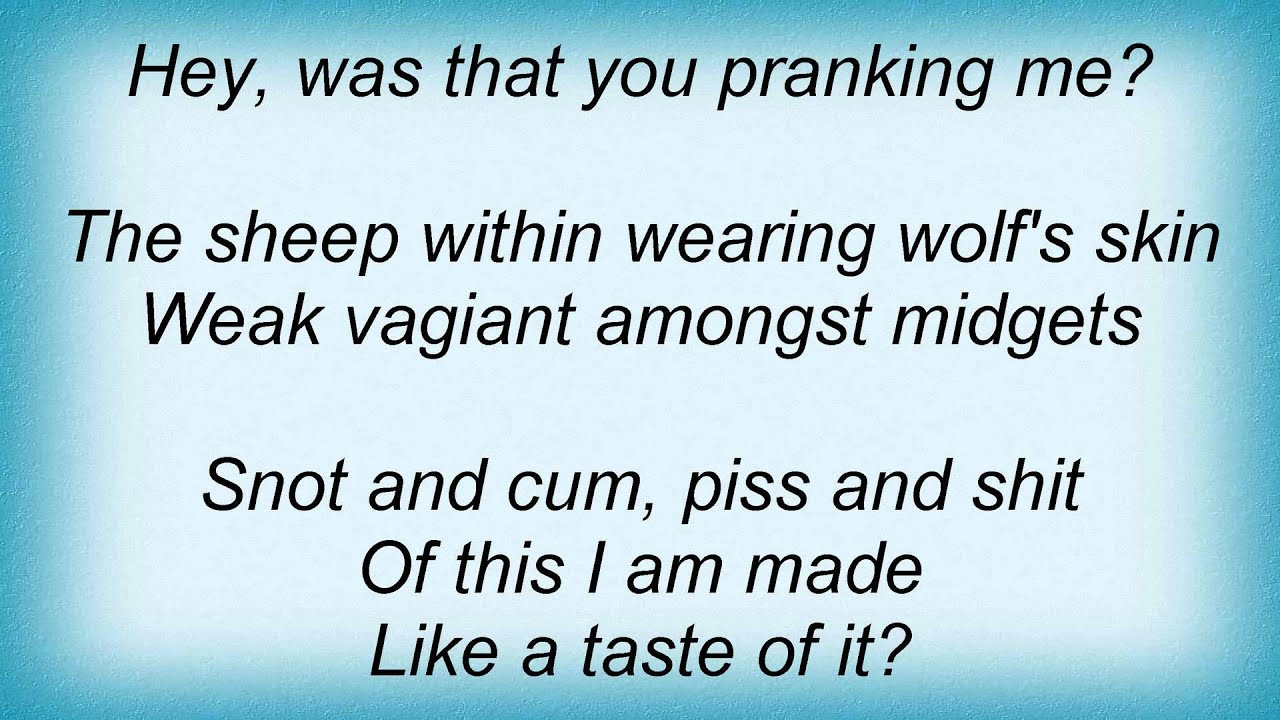 Less Than Zero Type O Negative Lyrics