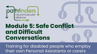 Employer Training Course  Safe Conflict and Difficult Conversations [Module 5]