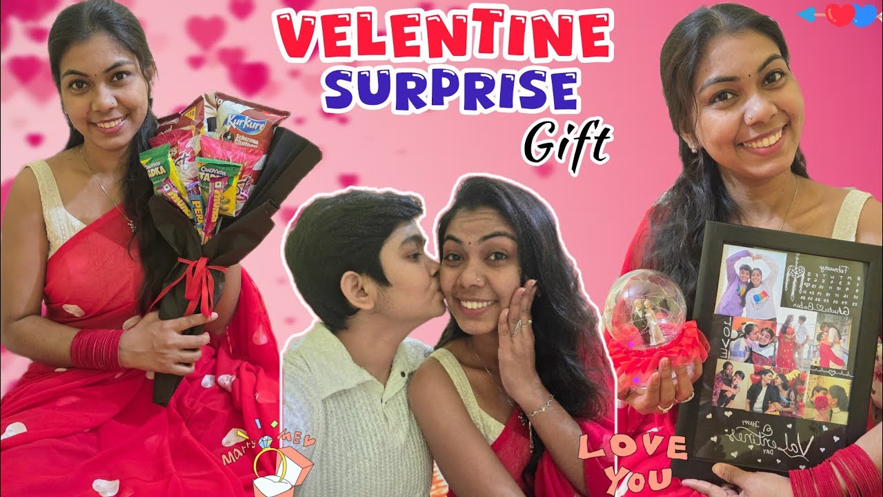 Valentine Surprise😍She Got Emotional😔Unmarried Lesbian Couple🏳️‍🌈‎⁨@Ghutu_Baban