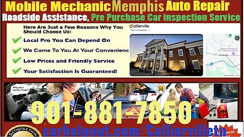 Mobile Mechanic Collierville, TN Auto Repair Service Shop We Come To You At Home Car Fixing Near Me