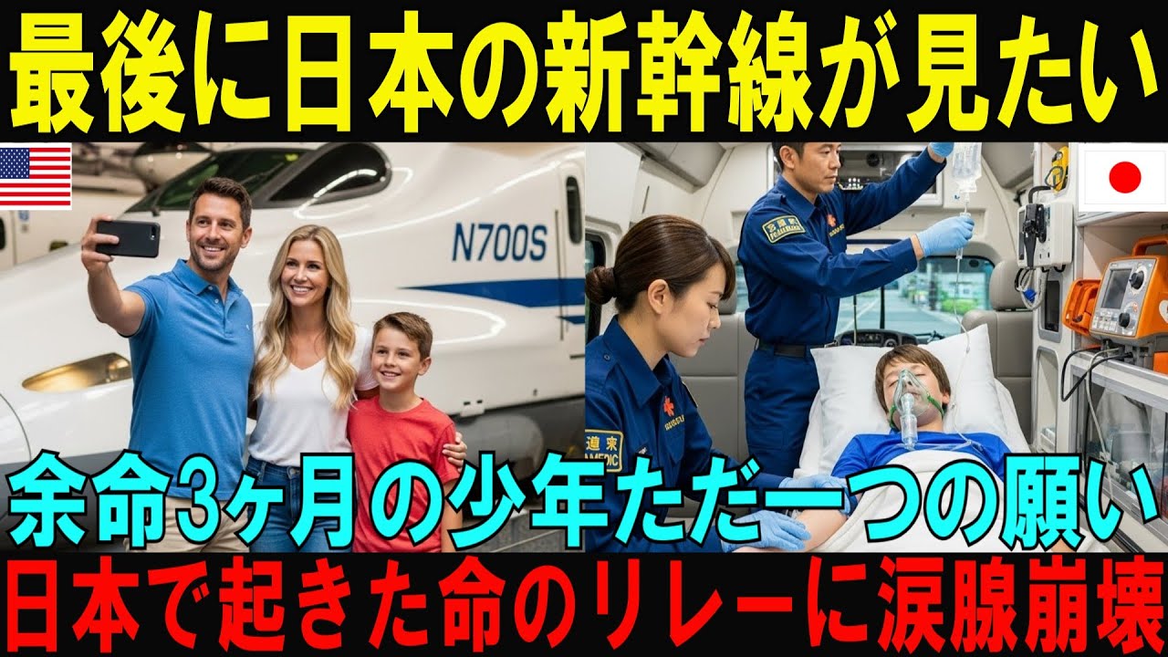 【海外の反応】日本に偏見を持つ父親が余命宣告された息子の願いで訪れた日本で起きた奇跡に世界が涙【日本称賛】