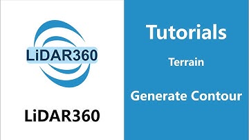 LiDAR360 (V7) - Generate Contour | Terrain