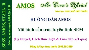 21.08.2022 Hướng dẫn AMOS | Mô hình cấu trúc tuyến tính SEM (Lý thuyết, Cách th/hiện & Đọc kết quả)