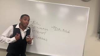 Inchoate Offenses- Solicitation, Attempt, Conspiracy & Pinkerton’s Rule, Wharton’s Rule, Withdrawal