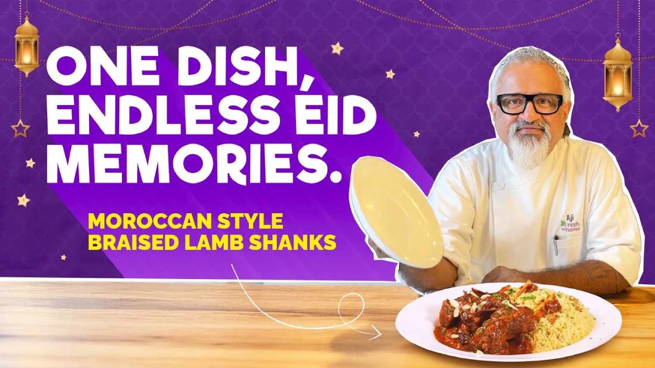 Celebrate Eid with Rich & Flavourful Moroccan Style Braised Lamb Shanks 🥩🍽️