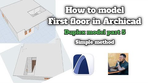 How to model first floor in Archicad