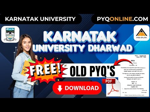 KUD Karnatak University Dharwad Previous Year Question Paper Download l KARNATAKASTUDY.COM